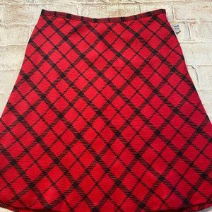Talbots Red and Black Skirt